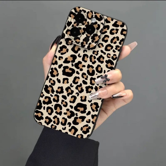 Leopard Pattern Case For iPhone 15 Pro Max - KHAKI-SALE - Picture 6 of 6